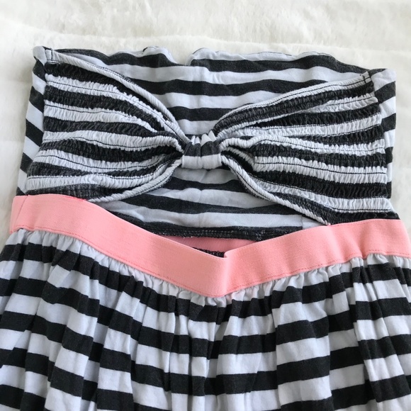 Roxy Chevron/Striped Strapless Dress - Picture 4 of 8